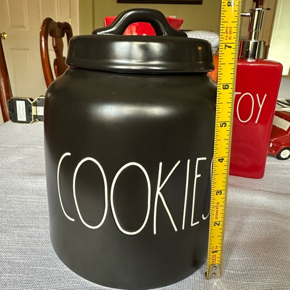 Rae Dunn Cookie Jar - Black 🍪🍪🍪 - Picture 2 of 8